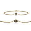 Load image into Gallery viewer, chain-four-stacking-bracelet-with-black-diamond-in-FDBRC9628GBLACKANGLE2-NL-YG