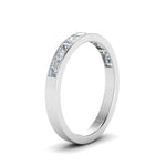 Load image into Gallery viewer, channel-princess-cut-diamond-wedding-band-1-carat-in-14K-white-gold-FD8382-1.0CTBANGLE2-NL-WG