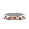 Load image into Gallery viewer, channel-round-diamond-wedding-band-with-orange-sapphire-in-14K-white-gold-FDMR1098GSAOR-NL-WG.jpg