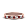 Load image into Gallery viewer, channel-round-diamond-wedding-band-with-ruby-in-14K-rose-gold-FDMR1098GRUDR-NL-RG.jpg