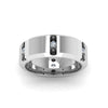 Load image into Gallery viewer, channel-set-3-stone-mens-wedding-band-anniversary-ring-with-black-diamond-in-14K-white-gold-FDM8113BGBLACKANGLE5-NL-WG.jpg