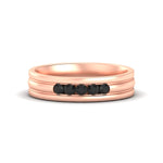 Load image into Gallery viewer, channel-set-5-stone-black-diamond-mens-engagement-ring-in-rose-gold-fdm1212gblack-nl-rg