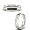Load image into Gallery viewer, channel-set-5-stone-black-diamond-mens-engagement-ring-in-white-gold-fdm1212gblackangle3-nl-wg