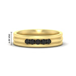 Load image into Gallery viewer, channel-set-5-stone-black-diamond-mens-engagement-ring-in-yellow-gold-fdm1212gblack-nl-yg-hw