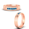 Load image into Gallery viewer, channel-set-5-stone-blue-topaz-mens-engagement-ring-in-rose-gold-fdm1212gicbltoangle3-nl-rg