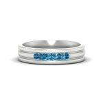 Load image into Gallery viewer, channel-set-5-stone-blue-topaz-mens-engagement-ring-in-white-gold-fdm1212gicblto-nl-wg