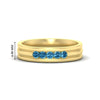Load image into Gallery viewer, channel-set-5-stone-blue-topaz-mens-engagement-ring-in-yellow-gold-fdm1212gicblto-nl-yg-hw