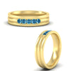 Load image into Gallery viewer, channel-set-5-stone-blue-topaz-mens-engagement-ring-in-yellow-gold-fdm1212gicbltoangle3-nl-yg
