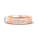 Load image into Gallery viewer, channel-set-5-stone-mens-engagement-ring-in-rose-gold-fdm1212-nl-rg-hw