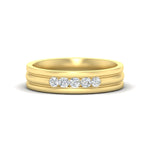 Load image into Gallery viewer, channel-set-5-stone-mens-engagement-ring-in-yellow-gold-fdm1212-nl-yg