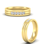 Load image into Gallery viewer, channel-set-5-stone-mens-engagement-ring-in-yellow-gold-fdm1212angle3-nl-yg