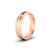 Load image into Gallery viewer, channel-set-5-stone-purple-amethyst-mens-engagement-ring-in-rose-gold-fdm1212gvitoangle2-nl-rg