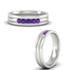 Load image into Gallery viewer, channel-set-5-stone-purple-amethyst-mens-engagement-ring-in-white-gold-fdm1212gvitoangle3-nl-wg