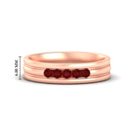 Load image into Gallery viewer, channel-set-5-stone-ruby-mens-engagement-ring-in-rose-gold-fdm1212grudr-nl-rg-hw