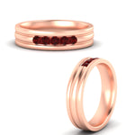 Load image into Gallery viewer, channel-set-5-stone-ruby-mens-engagement-ring-in-rose-gold-fdm1212grudrangle3-nl-rg