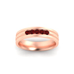 Load image into Gallery viewer, channel-set-5-stone-ruby-mens-engagement-ring-in-rose-gold-fdm1212grudrangle5-nl-rg