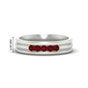 Load image into Gallery viewer, channel-set-5-stone-ruby-mens-engagement-ring-in-white-gold-fdm1212grudr-nl-wg-hw