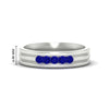 Load image into Gallery viewer, channel-set-5-stone-sapphire-mens-engagement-ring-in-white-gold-fdm1212gsabl-nl-wg-hw