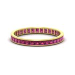 Load image into Gallery viewer, channel-set-eternity-pink-sapphire-band-1-carat-in-yellow-gold-FDEWB160PRBGSADRPI-1.00CT-NL-YG.jpg?v=1766128412
