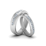 Load image into Gallery viewer, channel-set-matching-wedding-set-in-white-gold-FD8854B-NL-WG.jpg