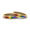 Load image into Gallery viewer, Channel Set Rainbow Ring For Lesbian