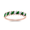 Load image into Gallery viewer, cheap-marquise-stack-diamond-band-with-emerald-in-rose-gold-FD9726BGEMGR-NL-RG.jpg