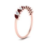 Load image into Gallery viewer, cheap-marquise-stack-diamond-band-with-ruby-in-rose-gold-FD9726BGRUDR-NL-RG.jpg