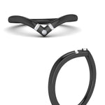 Load image into Gallery viewer, chevron-wedding-ring-with-baguette-and-princess-diamonds-in-black-gold-FD11354BANGLE3-NL-BG