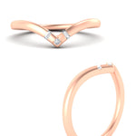 Load image into Gallery viewer, chevron-wedding-ring-with-baguette-and-princess-diamonds-in-rose-gold-FD11354BANGLE3-NL-RG