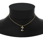 Load image into Gallery viewer, classic-alphabet-z-gold-necklace-in-FDPD11292Z-NL-YG