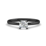 Load image into Gallery viewer, Asscher Cut 4 Prong Classic Solitaire Ring