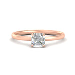 Load image into Gallery viewer, Asscher Cut 4 Prong Classic Solitaire Ring