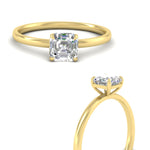 Load image into Gallery viewer, Asscher Cut 4 Prong Classic Solitaire Ring