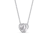 Load image into Gallery viewer, Solitaire Bezel Heart Shape Pendant