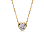 Load image into Gallery viewer, Solitaire Bezel Heart Shape Pendant