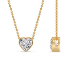 Load image into Gallery viewer, Solitaire Bezel Heart Shape Pendant