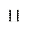 Load image into Gallery viewer, classic-black-diamond-huggie-hoop-earrings-in-white-gold-FDEAR11246GBLACK-NL-WG