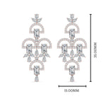 Load image into Gallery viewer, classic-chandelier-diamond-earring-in-rose-gold-FDEAR10458ANGLE1-NL-RG
