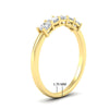 Load image into Gallery viewer, classic-cushion-cut-five-stone-diamond-band-in-yellow-gold-fdwb8008cuangle2-0.50ct-nl-yg-hw?v=1773295264