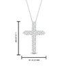 Load image into Gallery viewer, 1-carat-diamond-simple-cross-pendant-in-FDPD10825-1.00CT-NL-WG