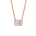 Load image into Gallery viewer, classic-emerald-cut-diamond-bezel-pendant-in-rose-gold-fdpd10538emangle2-2-50ct-nl-rg_84efee41-f5f4-413a-a1cb-1b14d3d859c9