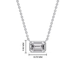 Load image into Gallery viewer, classic-emerald-cut-diamond-bezel-pendant-in-white-gold-fdpd10538emangle1-2-50ct-nl-wg-hw_8e090993-f162-477b-8013-281dbbb389ed