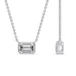 Load image into Gallery viewer, classic-emerald-cut-diamond-bezel-pendant-in-white-gold-fdpd10538emangle3-2-50ct-nl-wg_844871d8-fa4c-45e7-9980-bc63681c9e01