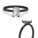 Load image into Gallery viewer, Emerald Cut 4 Prong Classic Solitaire Ring