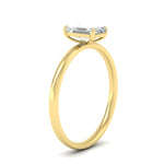 Load image into Gallery viewer, Emerald Cut 4 Prong Classic Solitaire Ring