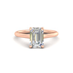 Load image into Gallery viewer, classic-emerald-cut-solitaire-diamond-ring-in-rose-gold-FD11296EMR-NL-RG