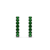 Load image into Gallery viewer, classic-emerald-huggie-hoop-earrings-in-white-gold-FDEAR11246GEMGR-NL-WG