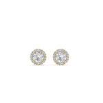 Load image into Gallery viewer, classic-halo-diamond-stud-earrings-in-yellow-gold-FDEAR10985ROANGLE1-1.00CT-NL-YG