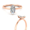 Load image into Gallery viewer, Marquise Shaped 4 Prong Classic Solitaire Ring