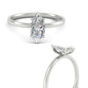 Load image into Gallery viewer, Marquise Shaped 4 Prong Classic Solitaire Ring